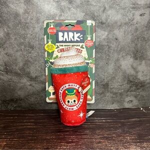 Bark Box Night Before Chrismutts Mutt Cracker Latte Plush Sqeak Dog Toy-8 in